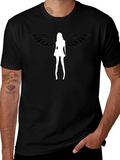 Angel Wings Graphic Tee - Mens Black T-Shirt product image 1