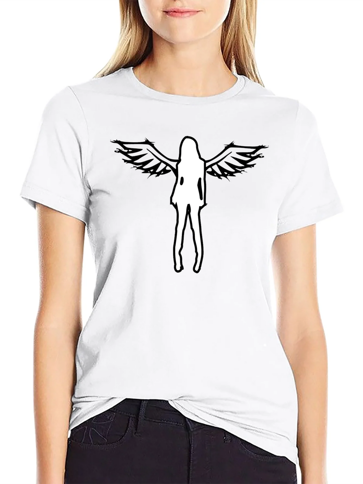 Angel Wings Graphic Tee - Mens Black T-Shirt product image 8