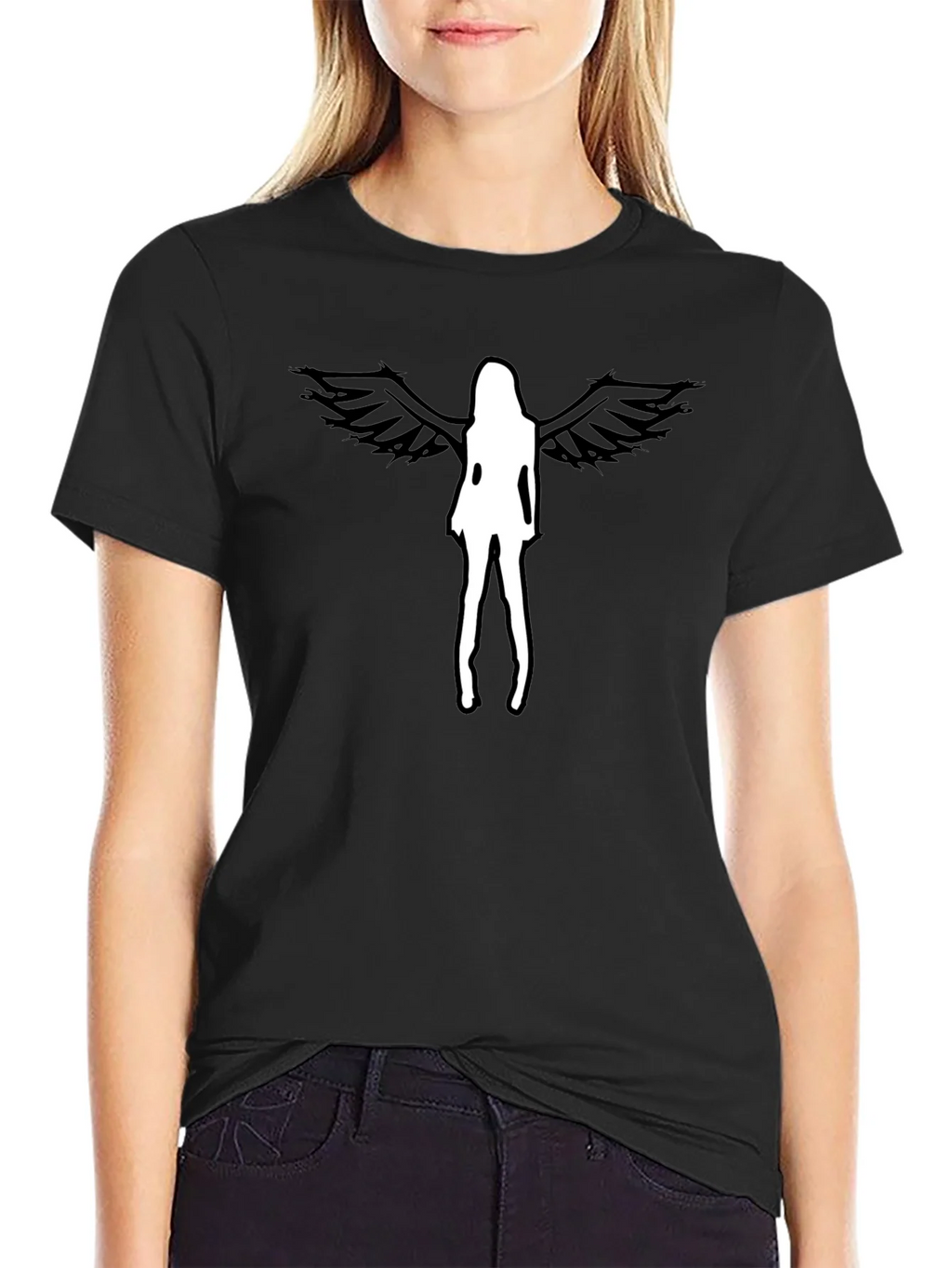 Angel Wings Graphic Tee - Mens Black T-Shirt product image 2