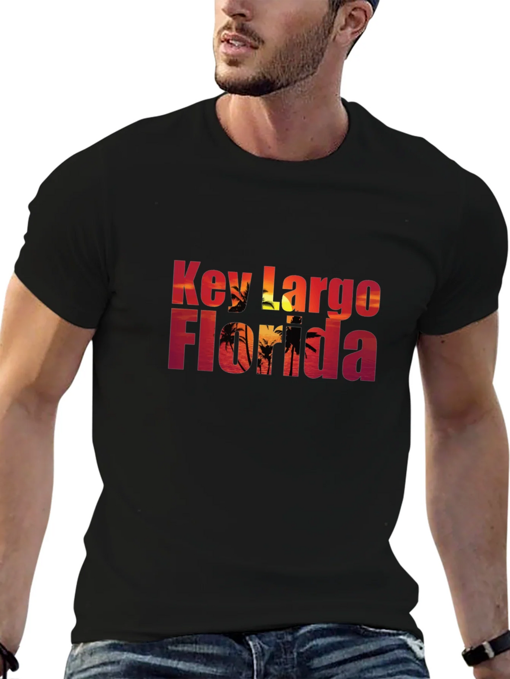 Key Largo Florida Black T-Shirt product image 6