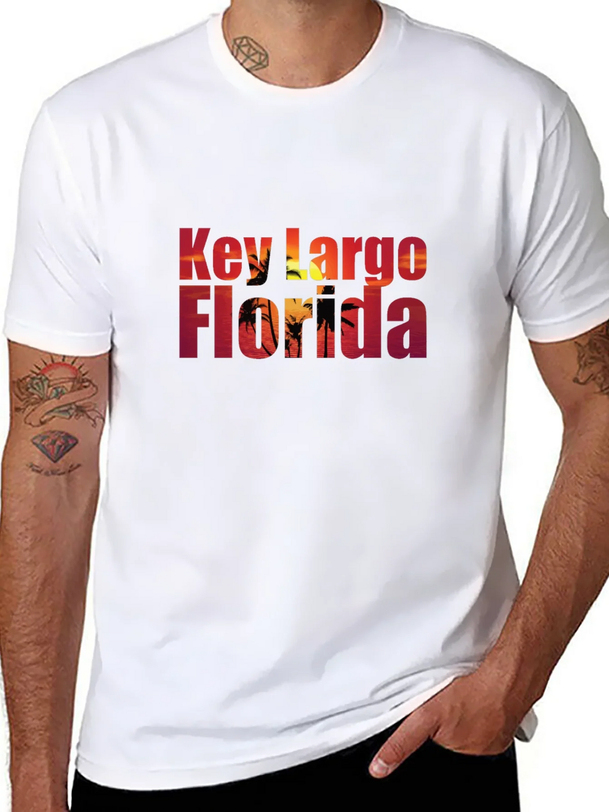 Key Largo Florida Black T-Shirt product image 7