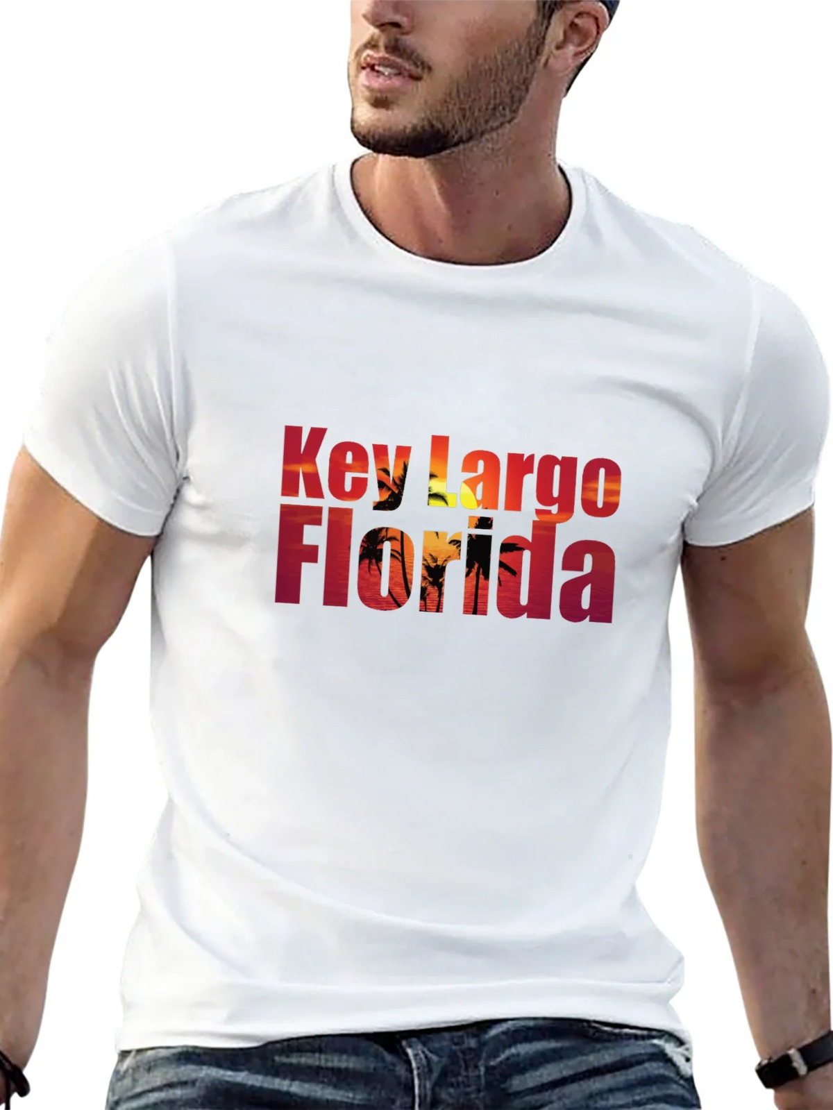 Key Largo Florida Black T-Shirt product image 12