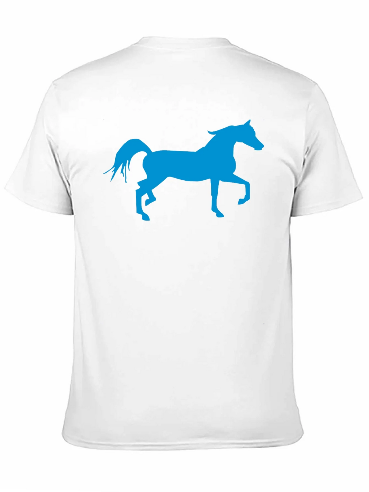Blue Horse Graphic Black T-Shirt product image 3