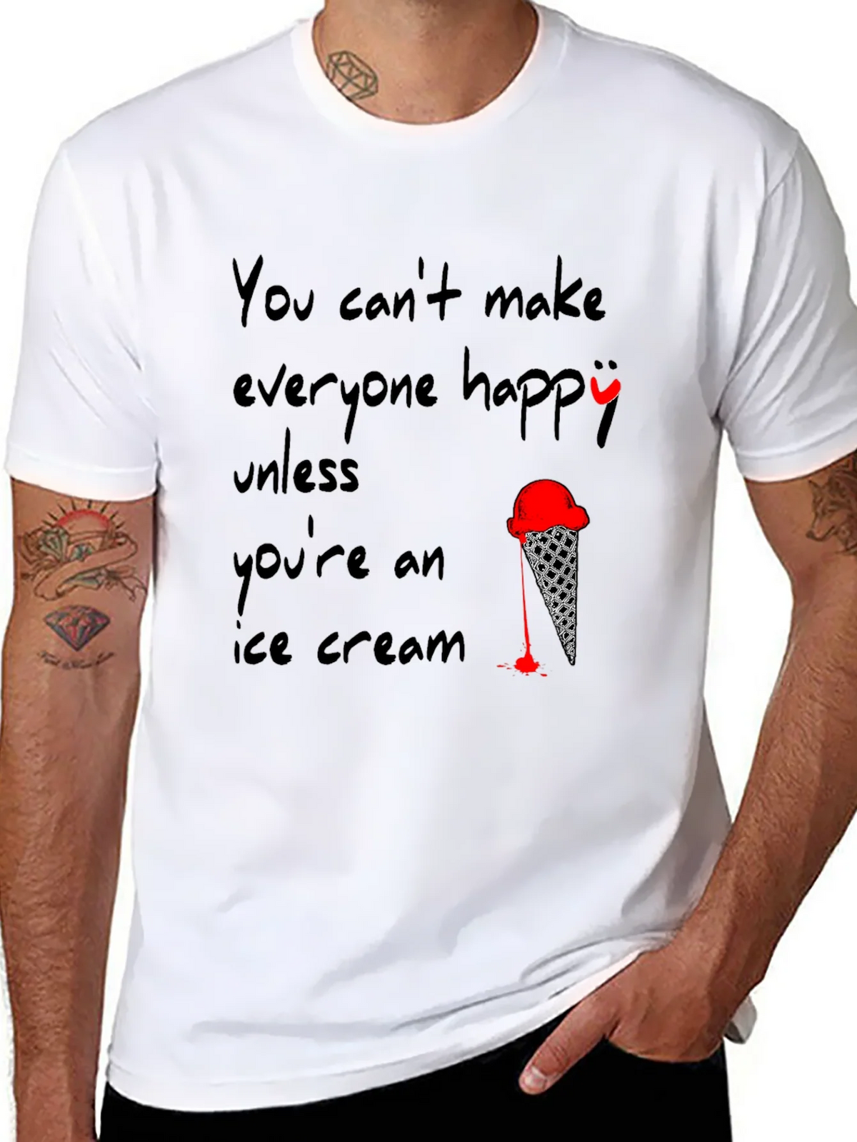 Ice Cream T-Shirt - Funny Quote Design product image 6