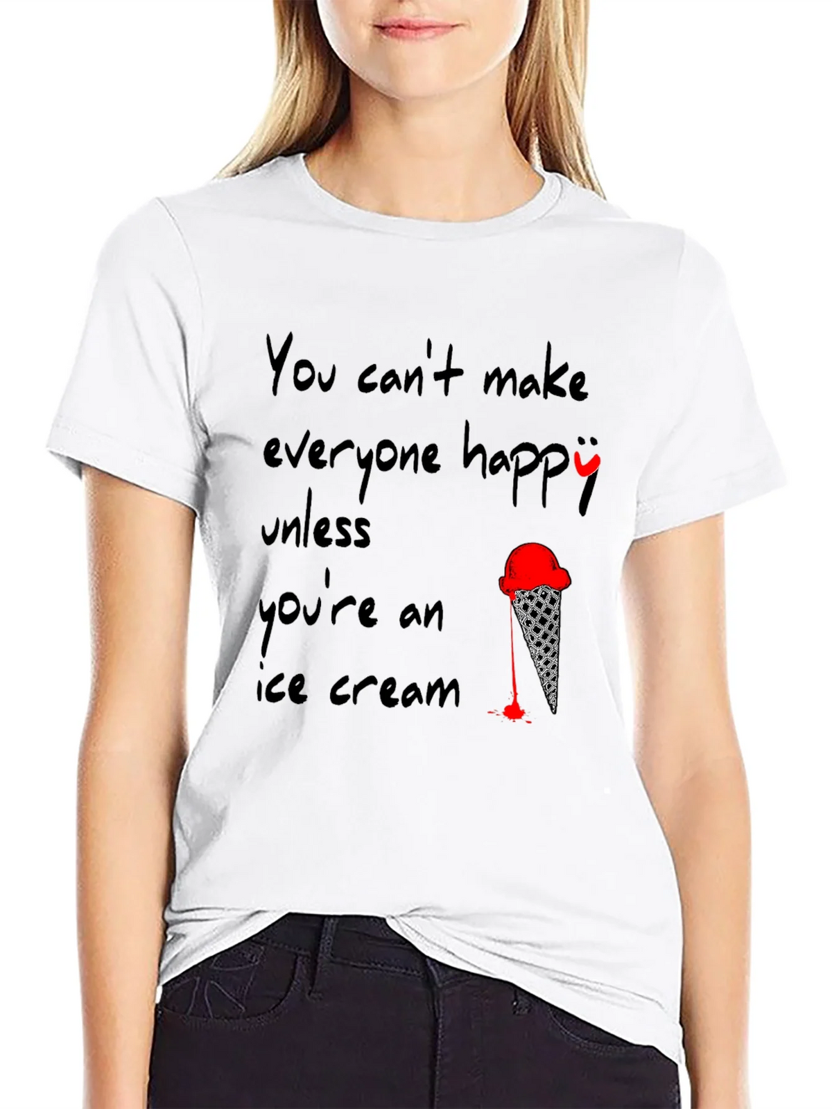 Ice Cream T-Shirt - Funny Quote Design product image 7