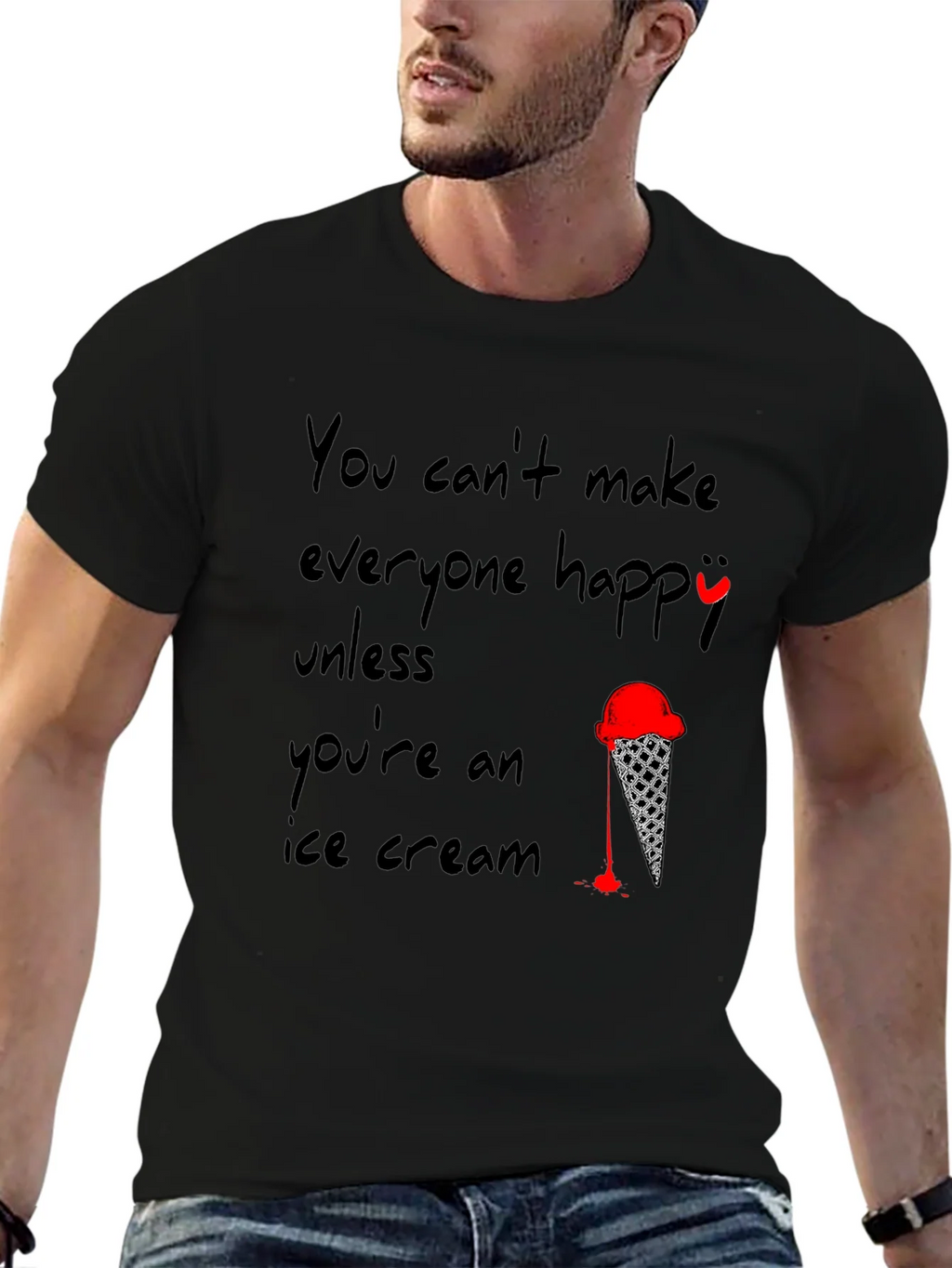 Ice Cream T-Shirt - Funny Quote Design product image 5