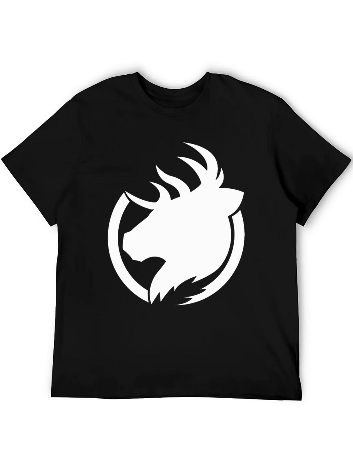Elk Head Graphic Black T-Shirt product image 5