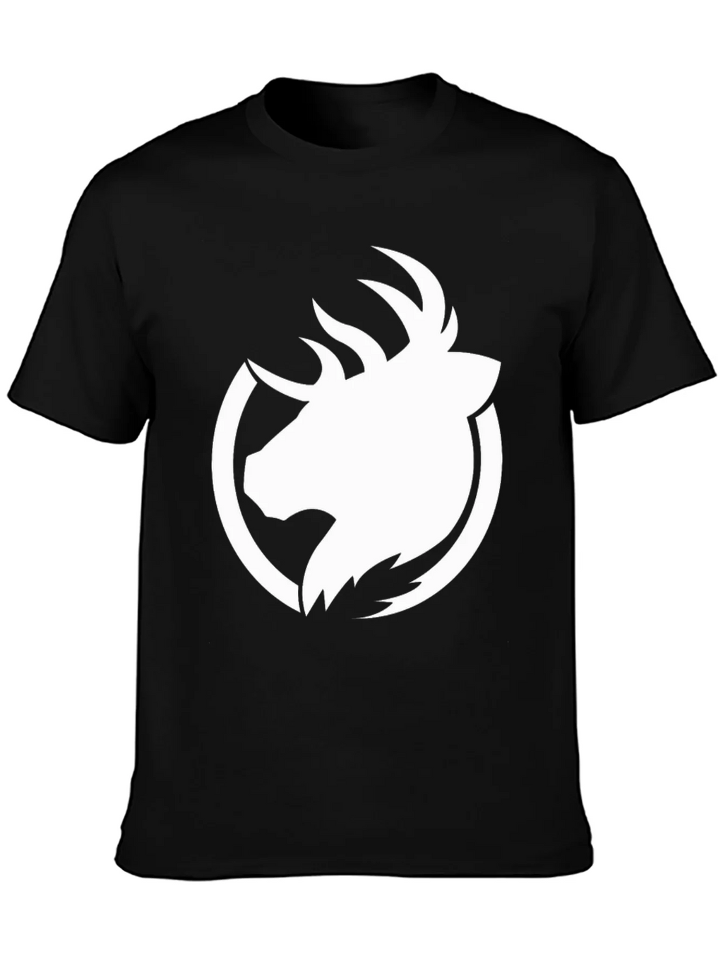 Elk Head Graphic Black T-Shirt product image 3