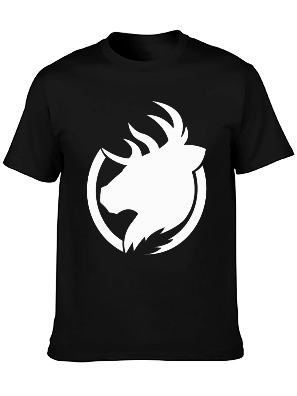 Elk Head Graphic Black T-Shirt product image 3