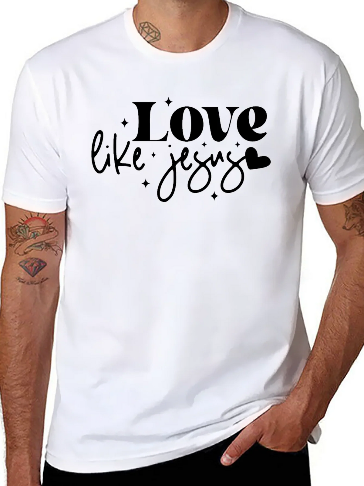Love Like Jesus Graphic Tee - Soft Cotton Comfort product image 2