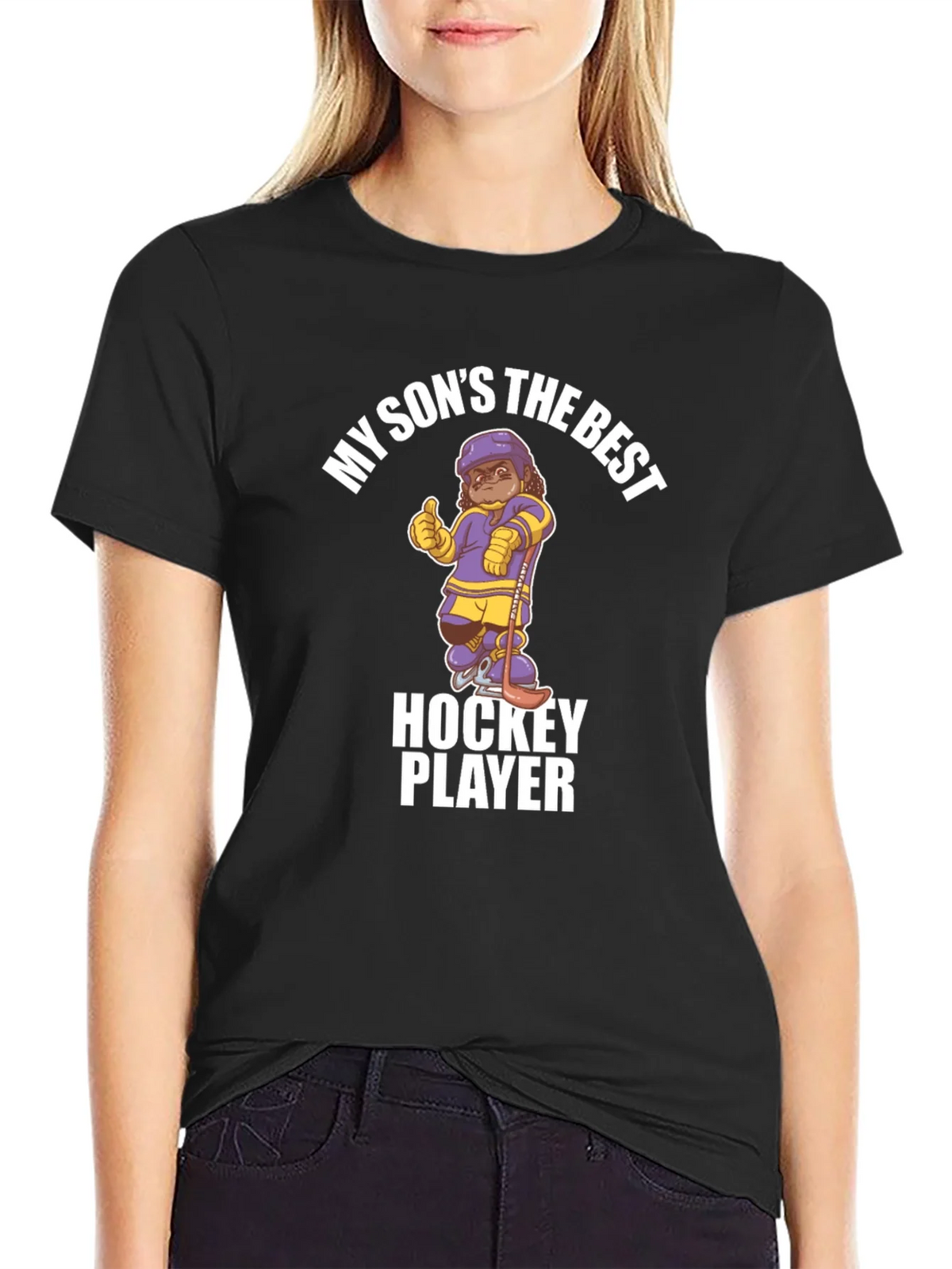 My Sons the Best Hockey Player T-Shirt product image 2