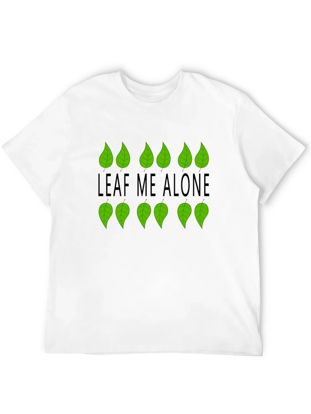 Leaf Me Alone Graphic Black T-Shirt product image 6