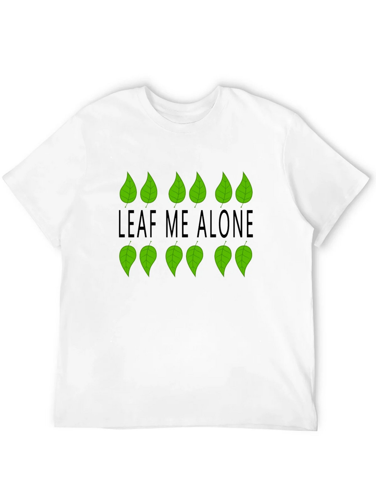 Leaf Me Alone Graphic Black T-Shirt product image 6