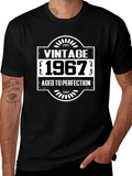 Vintage 1967 Aged To Perfection Black T-Shirt product image 1