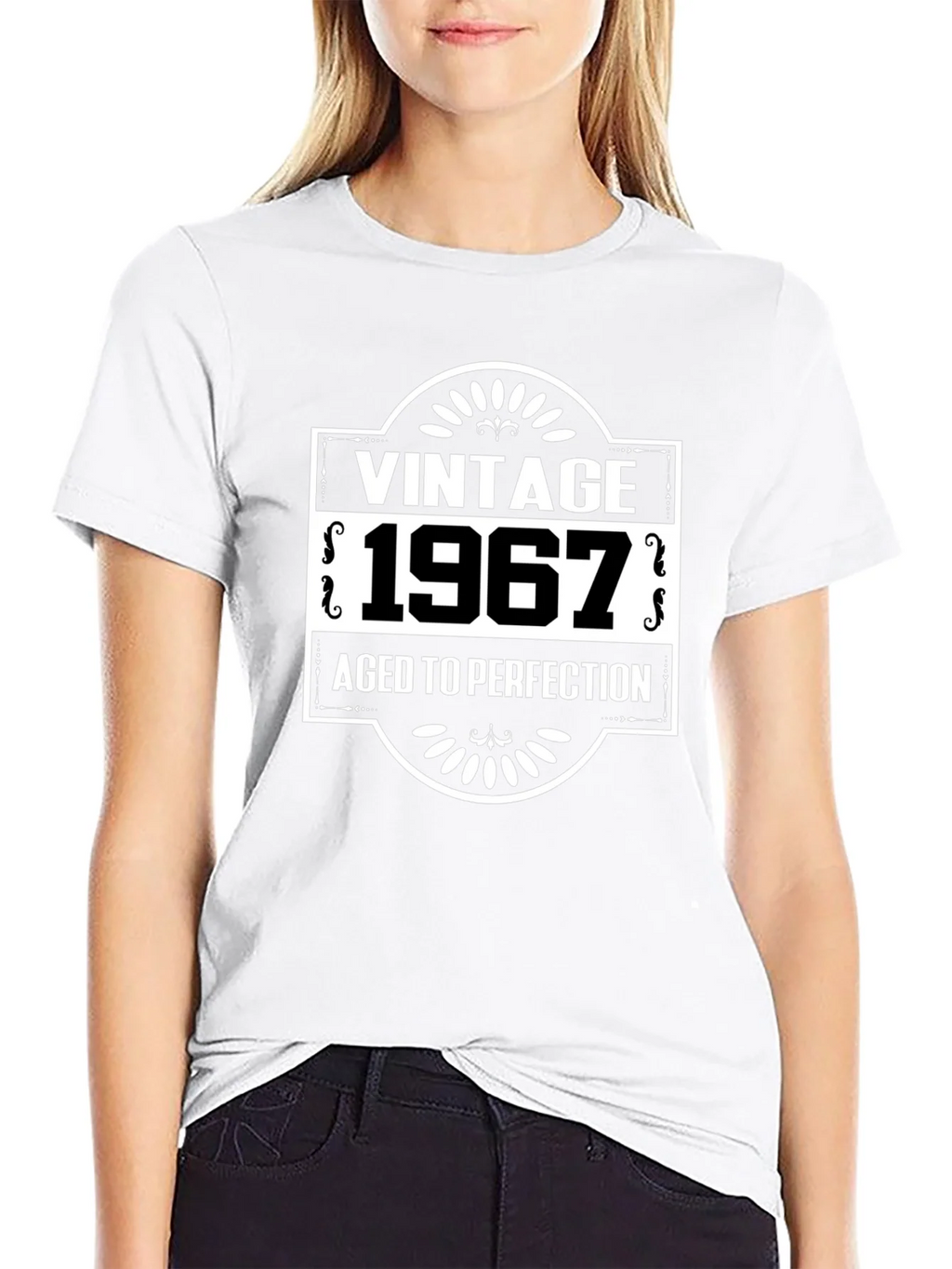 Vintage 1967 Aged To Perfection Black T-Shirt product image 8