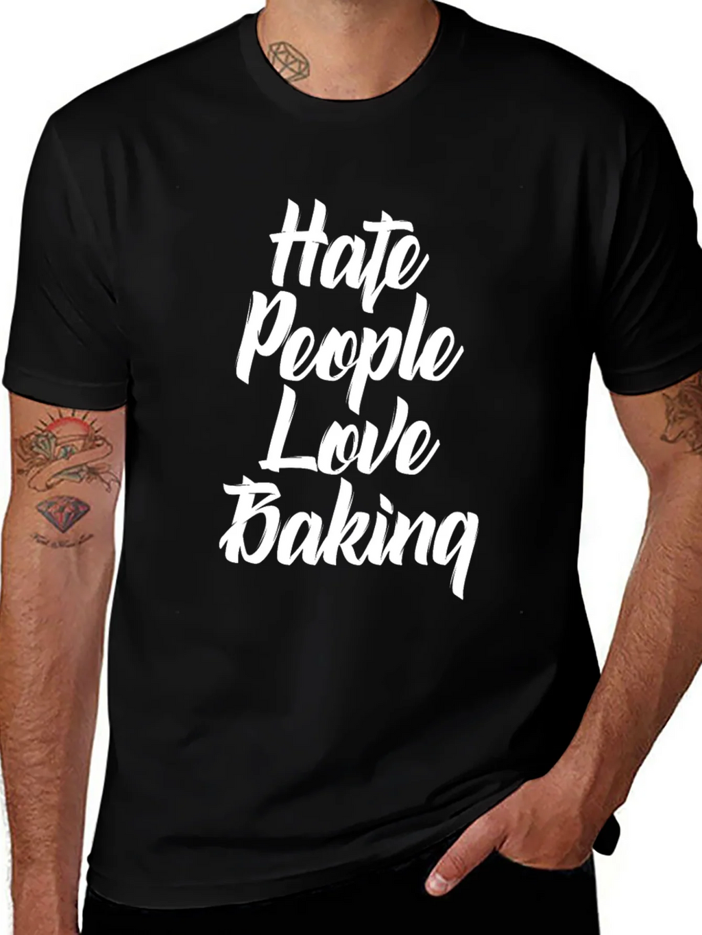 Hate People Love Baking T-Shirt - Funny Baker Tee product image 1