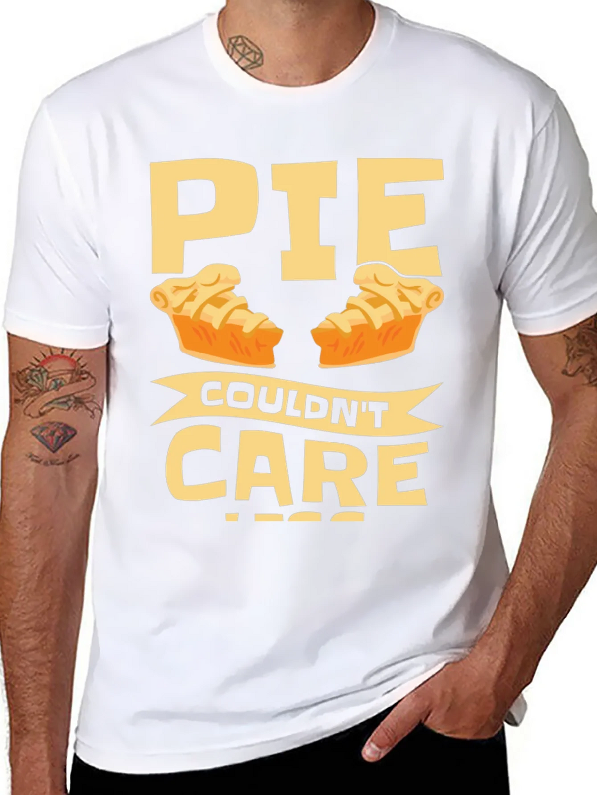 Funny Pie Couldnt Care Less T-Shirt product image 7