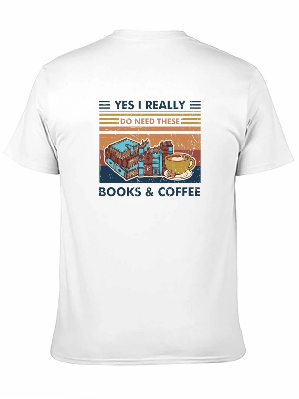 Books & Coffee Retro Graphic Tee product image 2