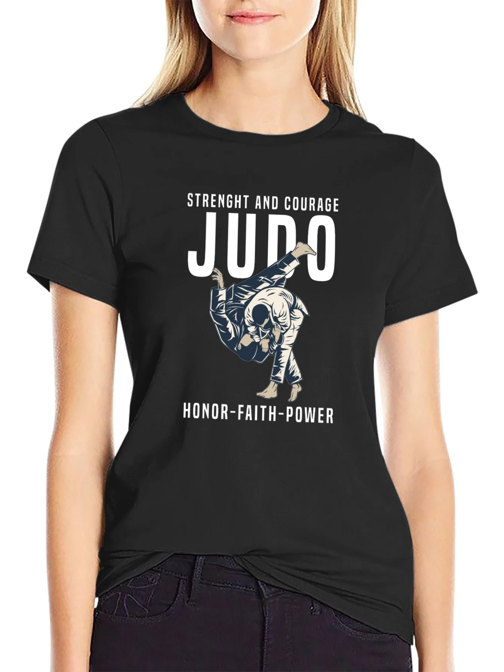 Judo Strength and Courage T-Shirt product image 2
