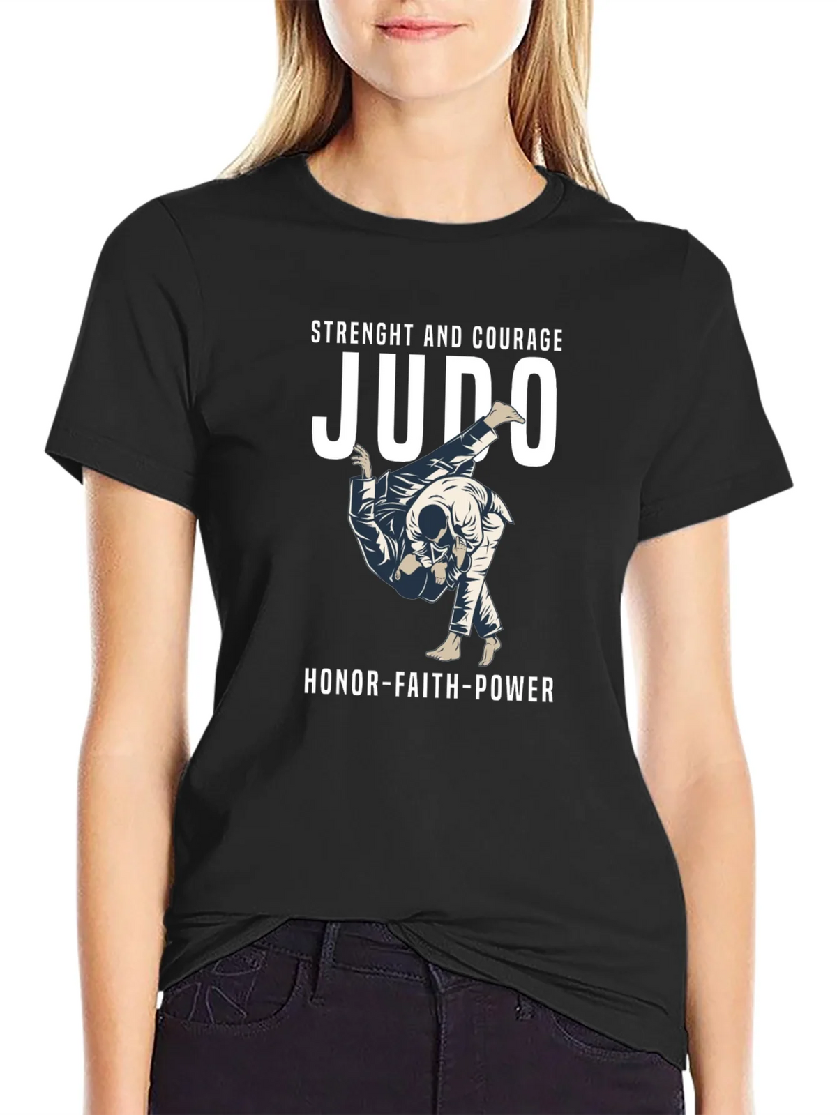 Judo Strength and Courage T-Shirt product image 2
