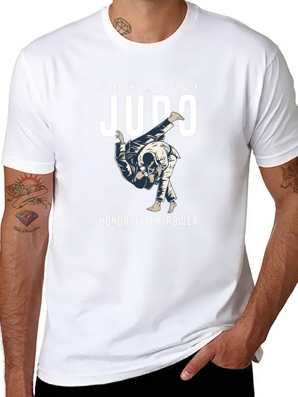Judo Strength and Courage T-Shirt product image 7