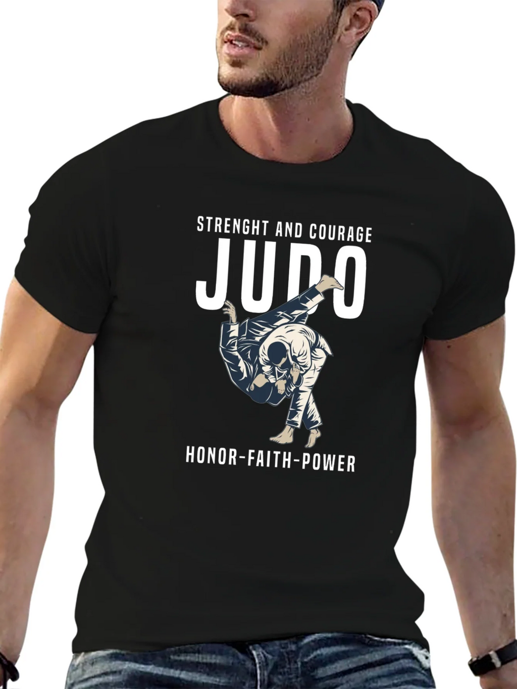 Judo Strength and Courage T-Shirt product image 6