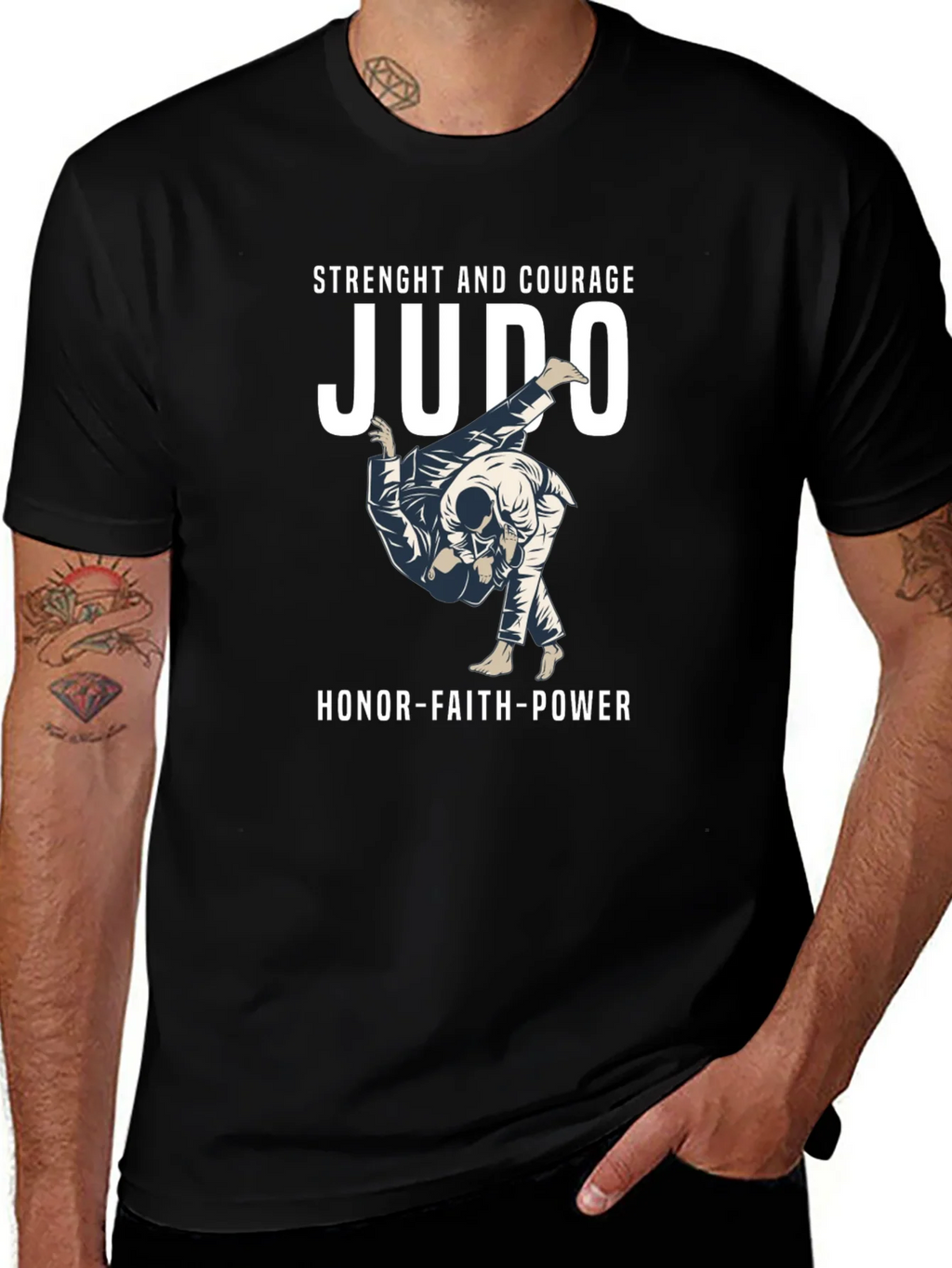Judo Strength and Courage T-Shirt product image 1