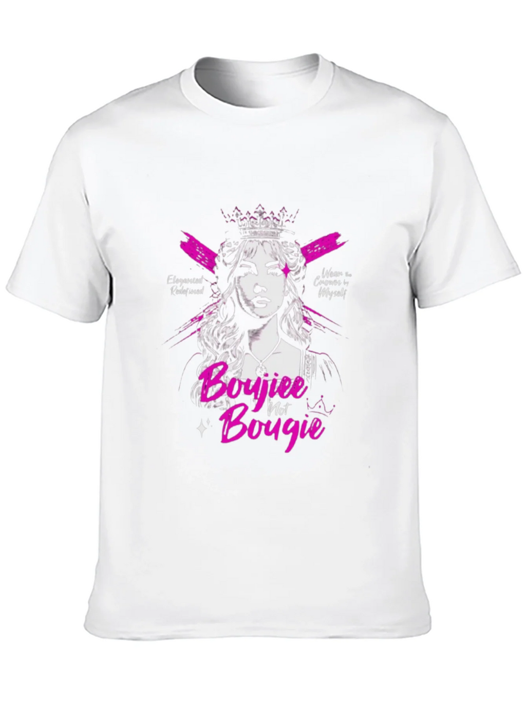 Sassy Boujiee Not Bougie Black Graphic Tee product image 8