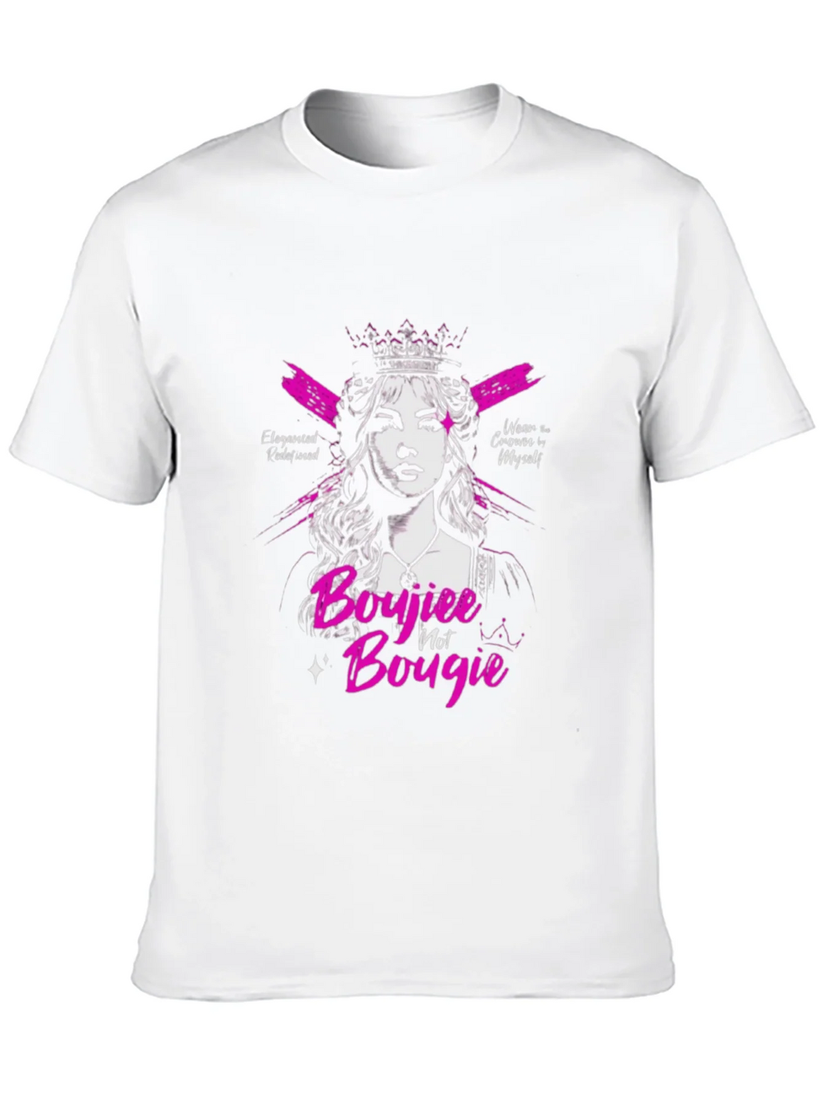 Sassy Boujiee Not Bougie Black Graphic Tee product image 8