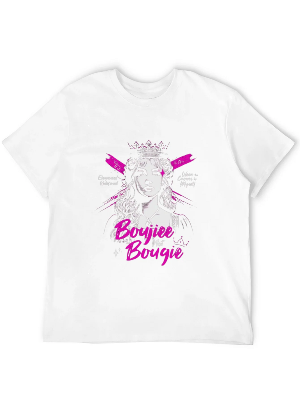 Sassy Boujiee Not Bougie Black Graphic Tee product image 10