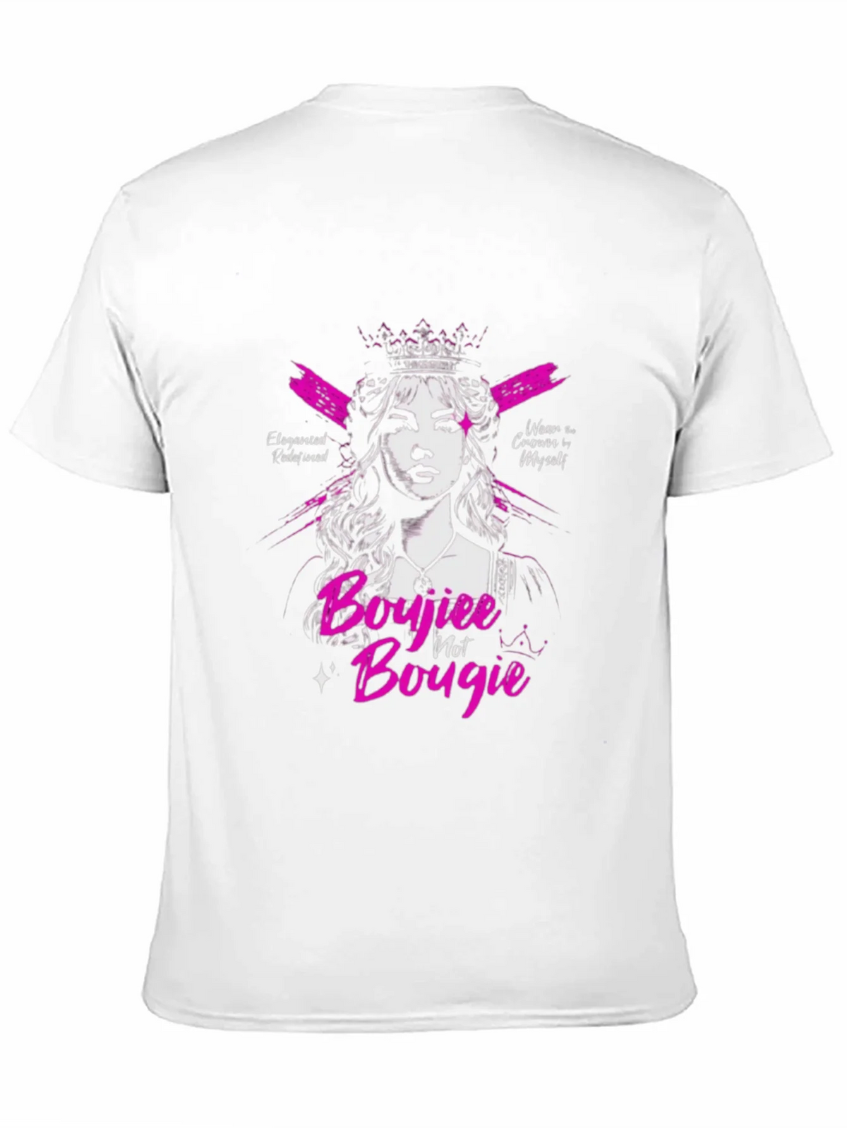 Sassy Boujiee Not Bougie Black Graphic Tee product image 9