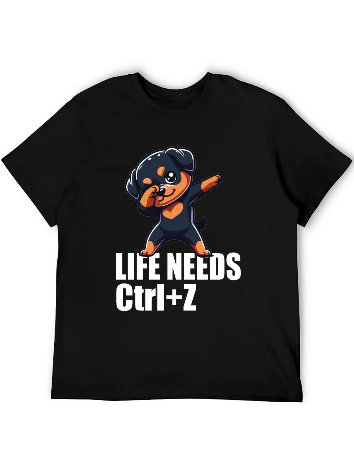 Life Needs Ctrl+Z T-Shirt Rottweiler Dab product image 3