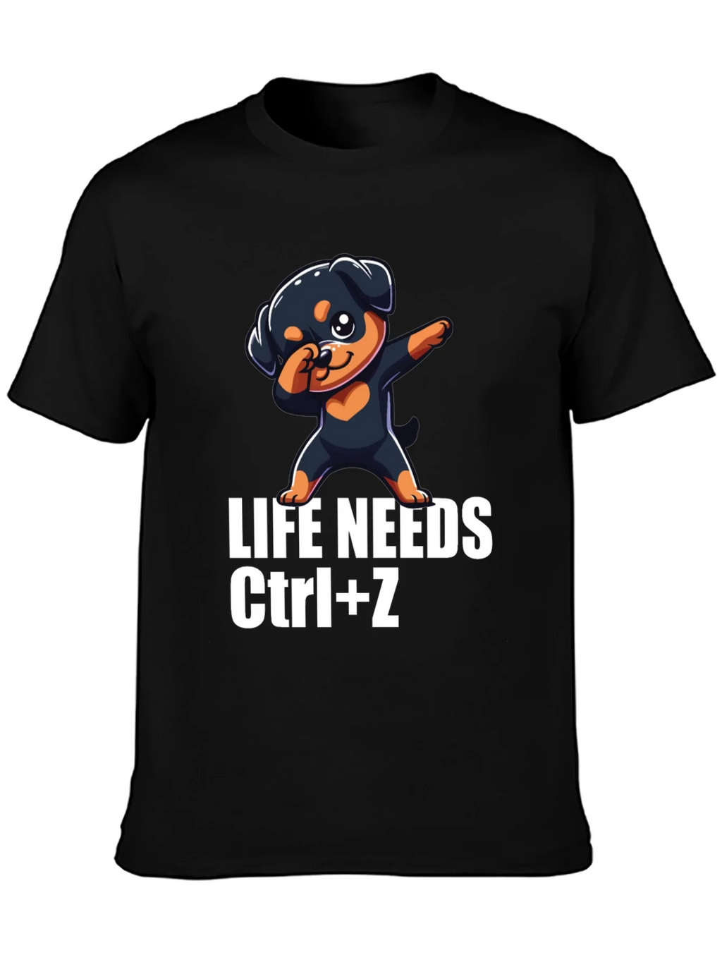 Life Needs Ctrl+Z T-Shirt Rottweiler Dab product image 2