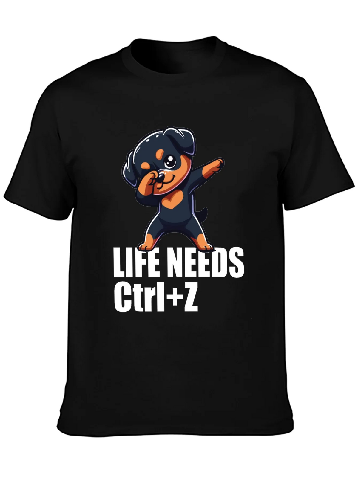 Life Needs Ctrl+Z T-Shirt Rottweiler Dab product image 2