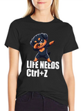 Life Needs Ctrl+Z T-Shirt Rottweiler Dab product image 1