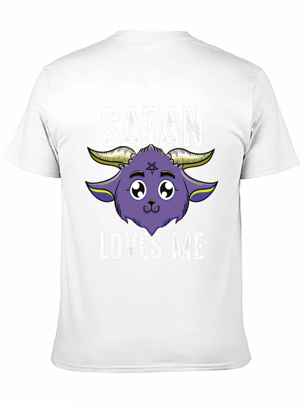 Satan Loves Me Graphic Tee - Cute Goat Design product image 10