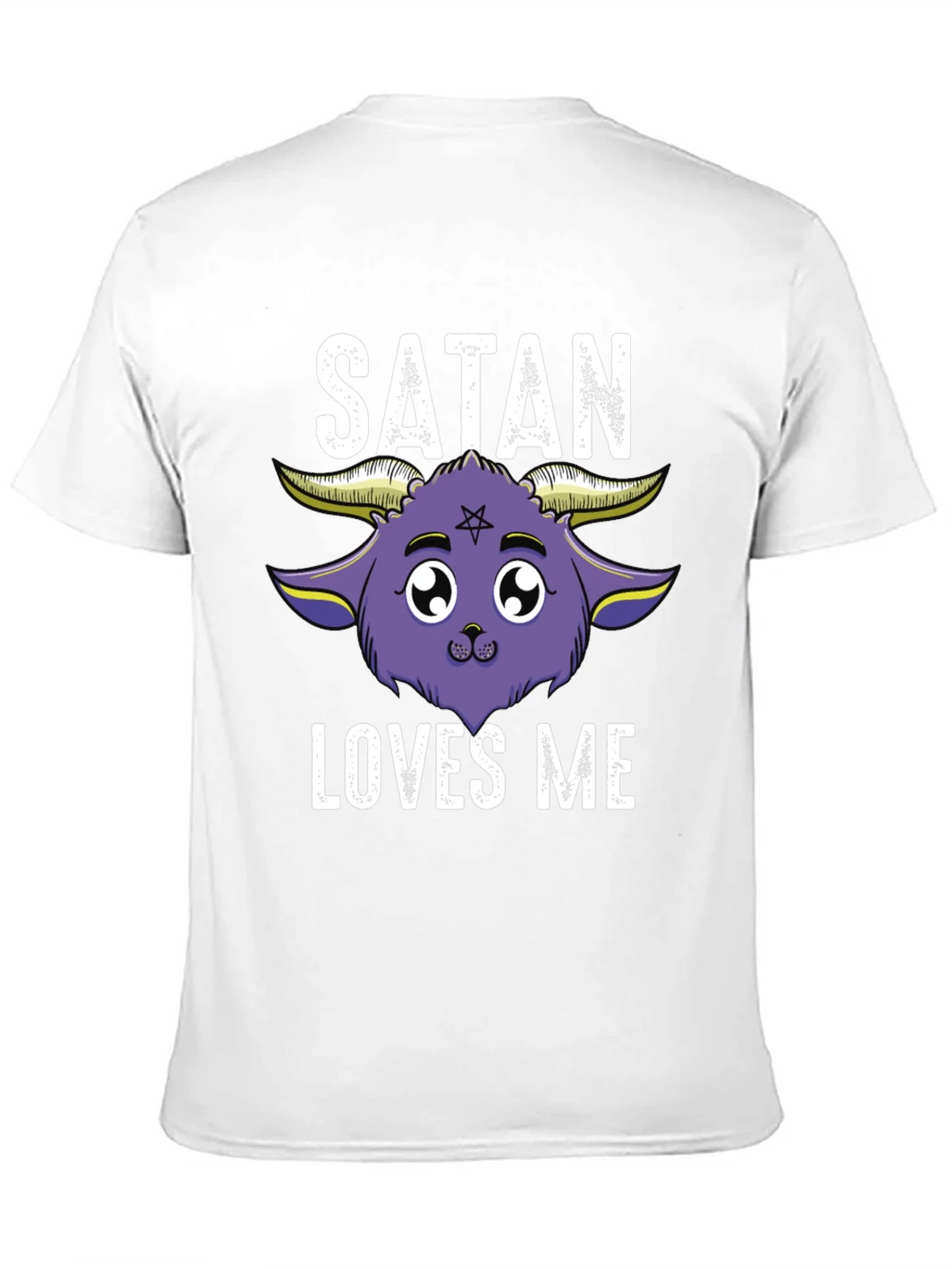 Satan Loves Me Graphic Tee - Cute Goat Design product image 10