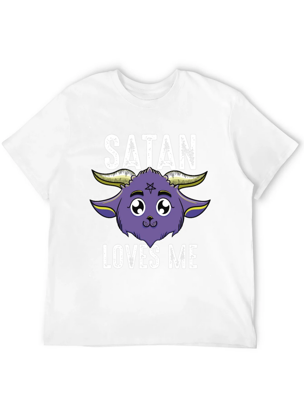 Satan Loves Me Graphic Tee - Cute Goat Design product image 11