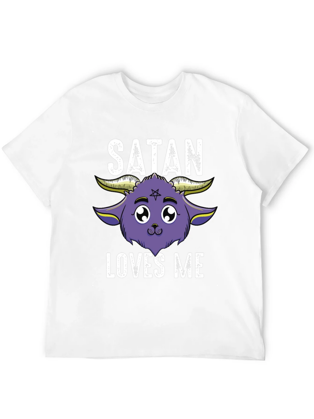 Satan Loves Me Graphic Tee - Cute Goat Design product image 11