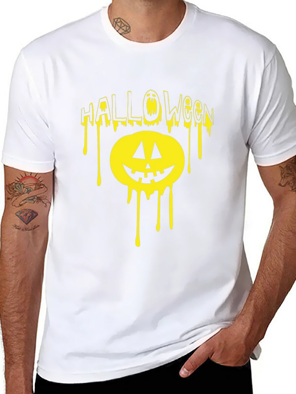 Halloween Dripping Pumpkin T-Shirt product image 5