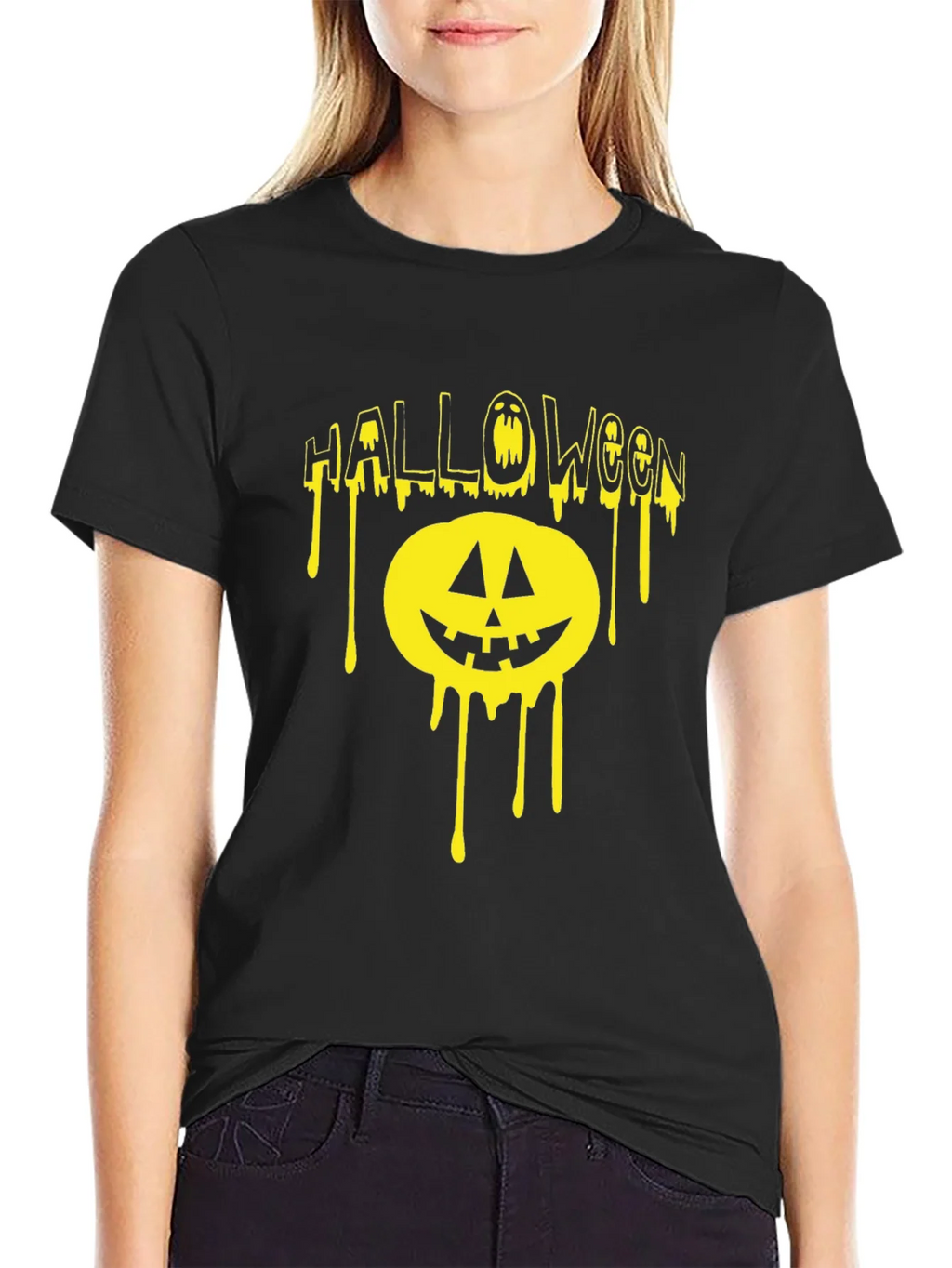 Halloween Dripping Pumpkin T-Shirt product image 2