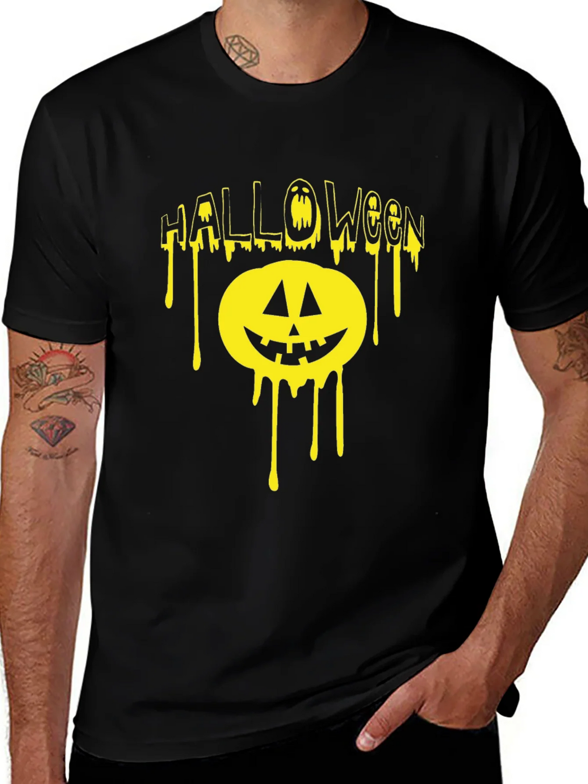 Halloween Dripping Pumpkin T-Shirt product image 1