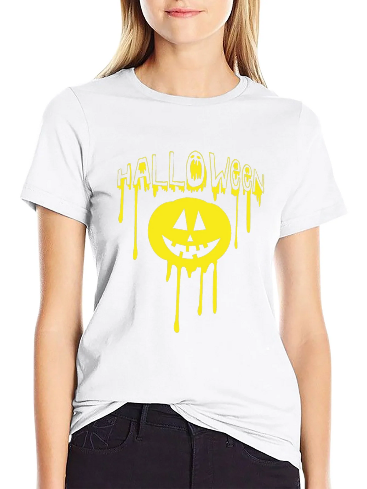Halloween Dripping Pumpkin T-Shirt product image 6