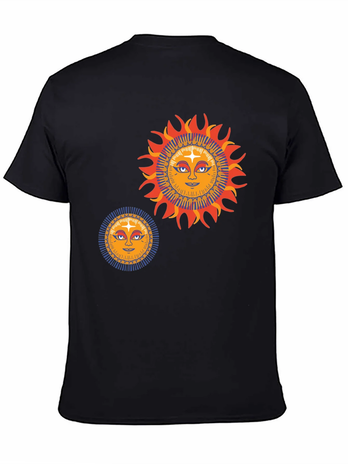Sun Graphic Tee - Retro Style Black T-Shirt product image 4
