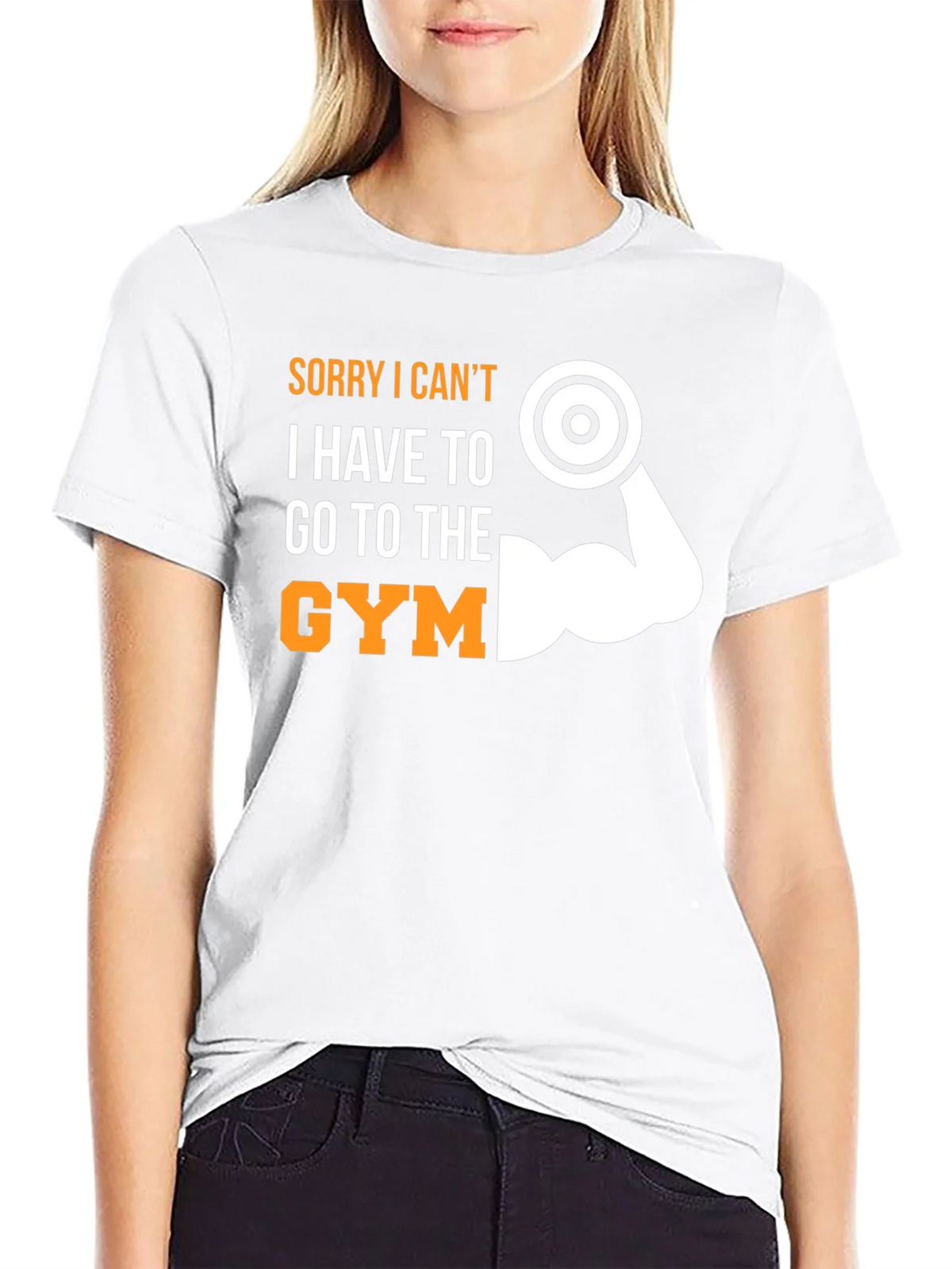 Sorry I Cant Gym T-Shirt Funny Workout Tee product image 8
