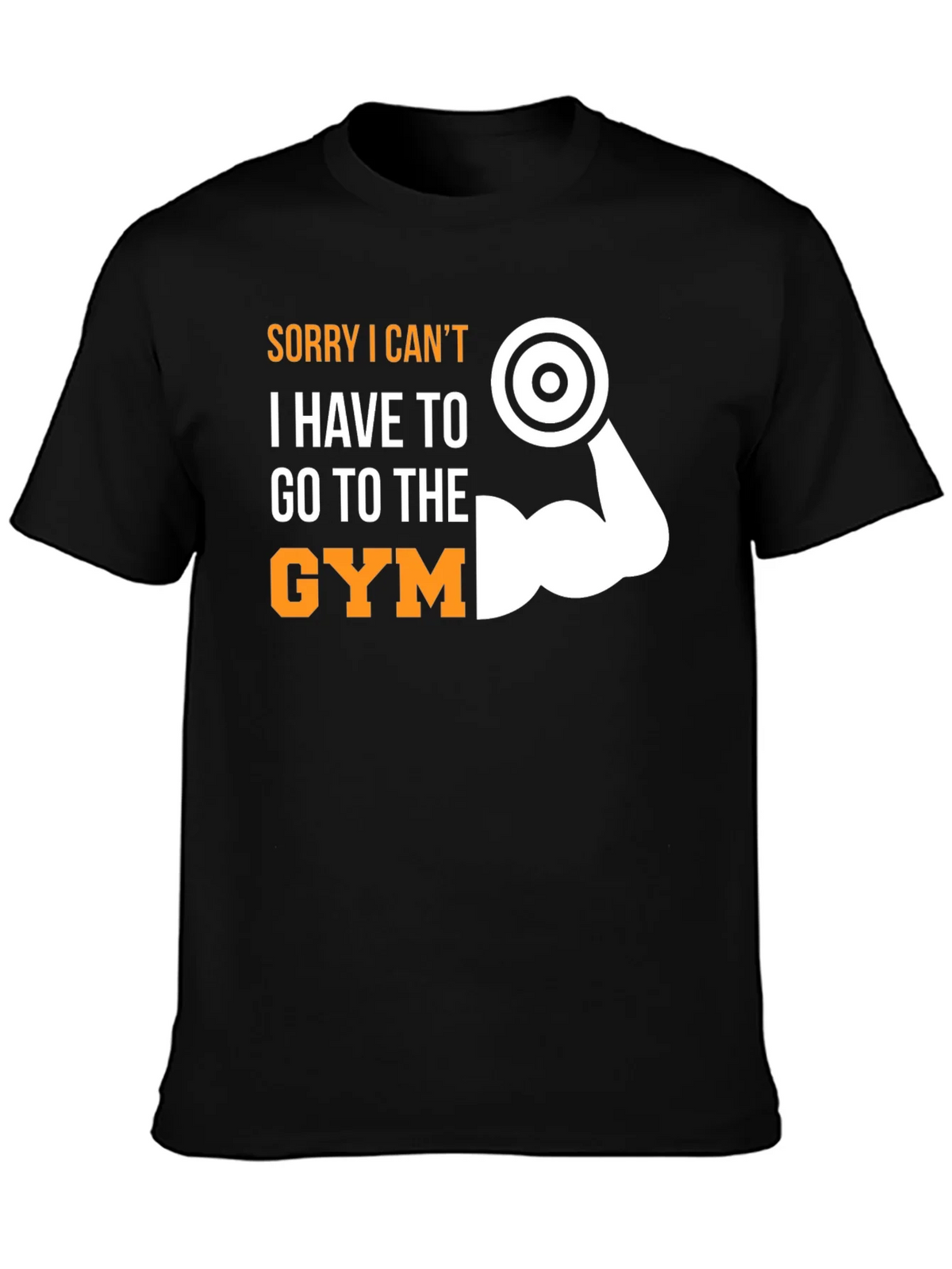 Sorry I Cant Gym T-Shirt Funny Workout Tee product image 3