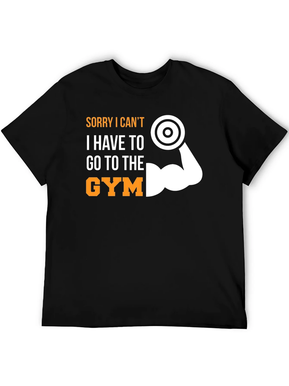 Sorry I Cant Gym T-Shirt Funny Workout Tee product image 5