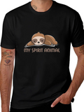 My Spirit Animal Sloth Graphic Tee - Relaxed Fit product image 1