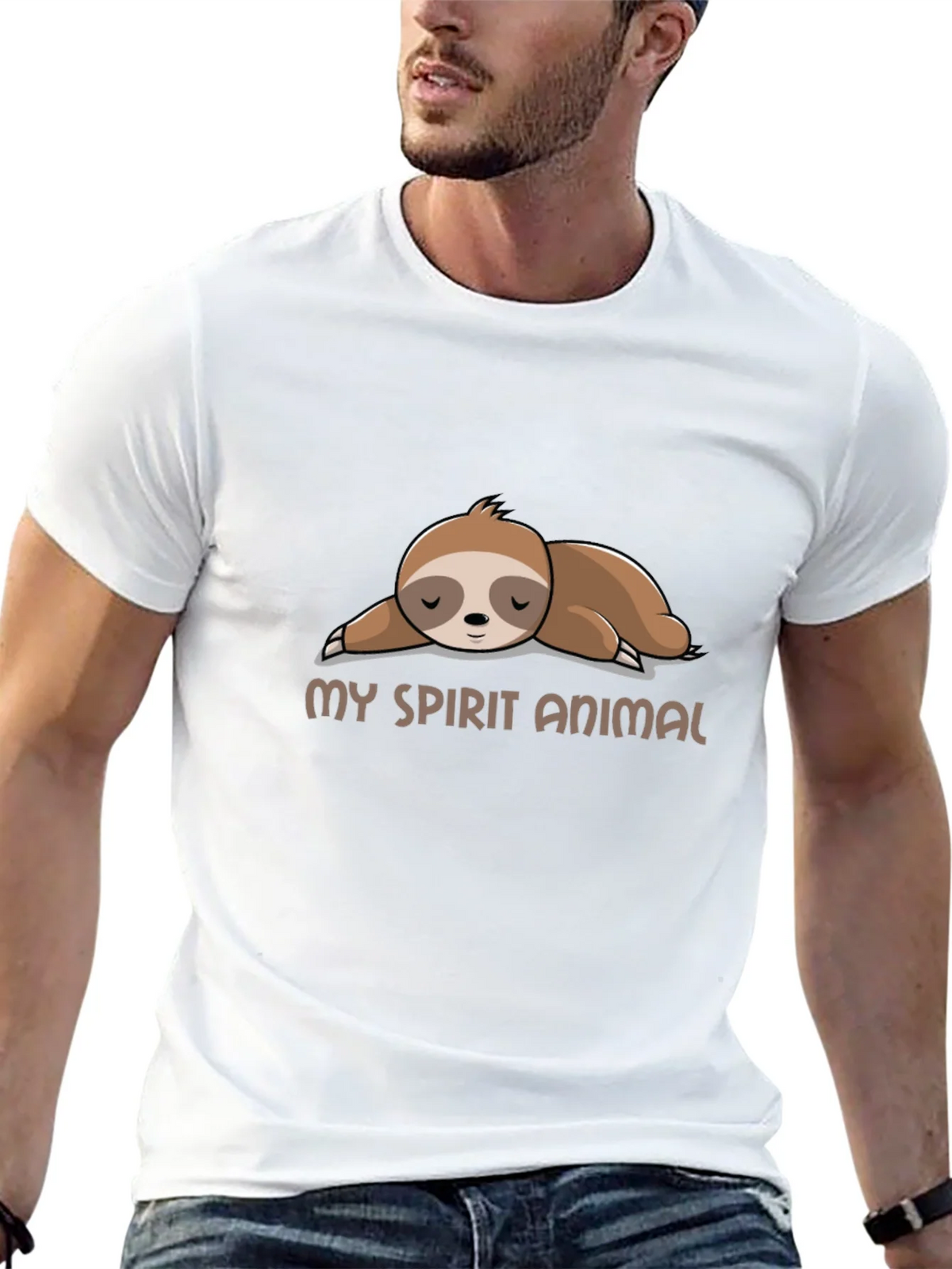 My Spirit Animal Sloth Graphic Tee - Relaxed Fit product image 12
