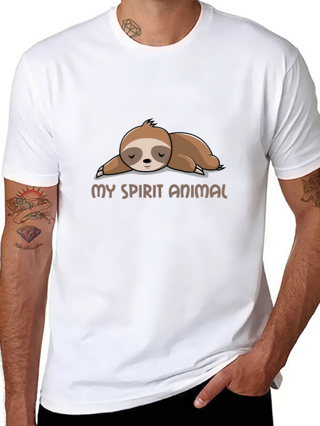 My Spirit Animal Sloth Graphic Tee - Relaxed Fit product image 7